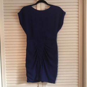 Cobalt open back mini dress